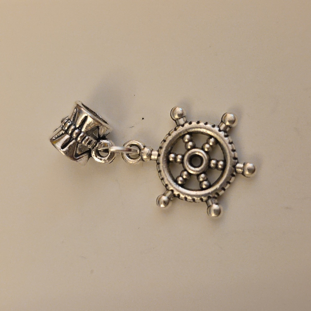 Boat Nautical theme Charm Charm Fits Pandora and other European Systems